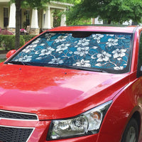 Karakarawa Bula Fiji Auto Sun Shade Fijian Tapa Seamless Hibiscus - Polynesian Pride