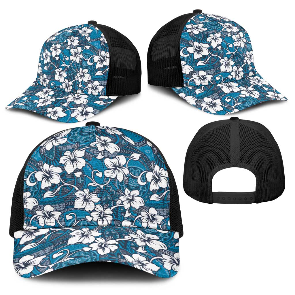 Karakarawa Bula Fiji Baseball Net Cap Fijian Tapa Seamless Hibiscus LT14 - Polynesian Pride