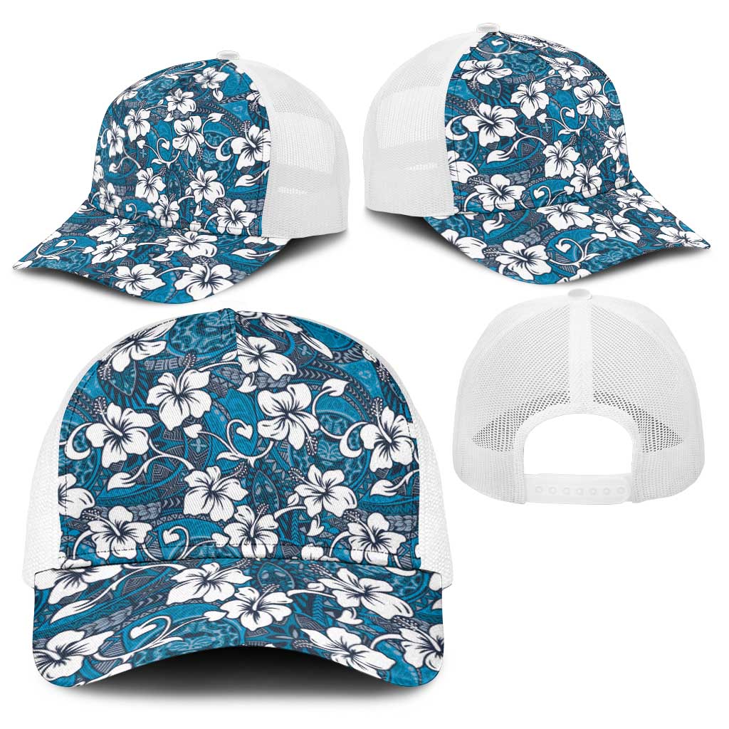 Karakarawa Bula Fiji Baseball Net Cap Fijian Tapa Seamless Hibiscus LT14 - Polynesian Pride