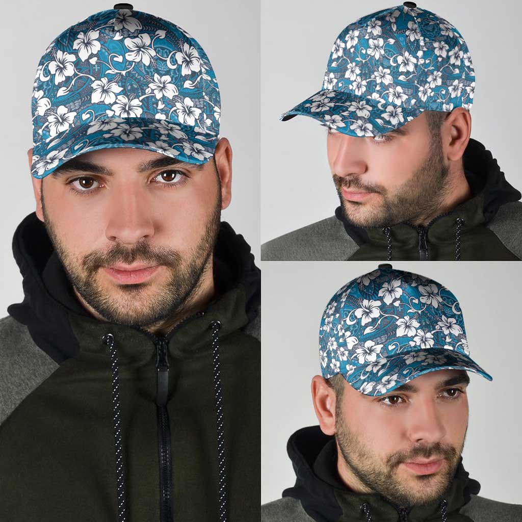 Karakarawa Bula Fiji Classic Cap Fijian Tapa Seamless Hibiscus - Polynesian Pride
