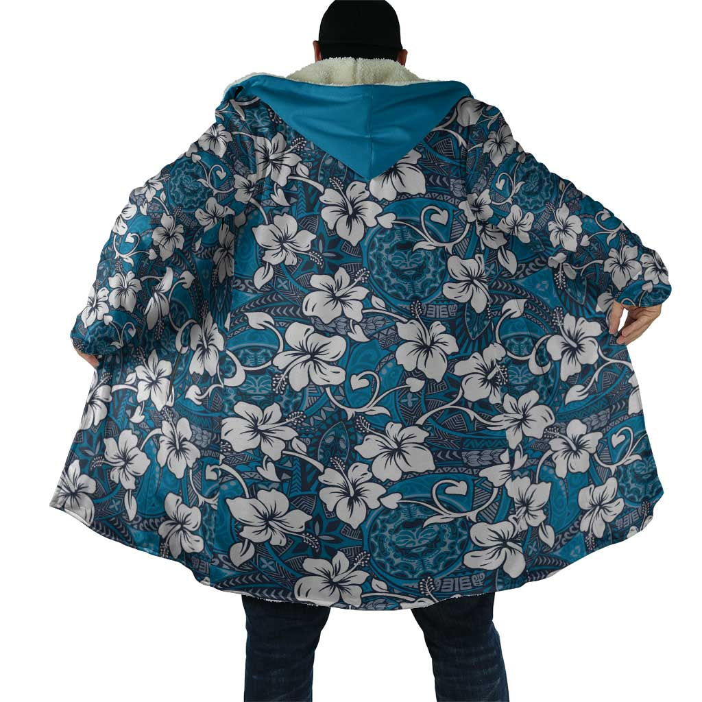Karakarawa Bula Fiji Cloak Fijian Tapa Seamless Hibiscus - Polynesian Pride