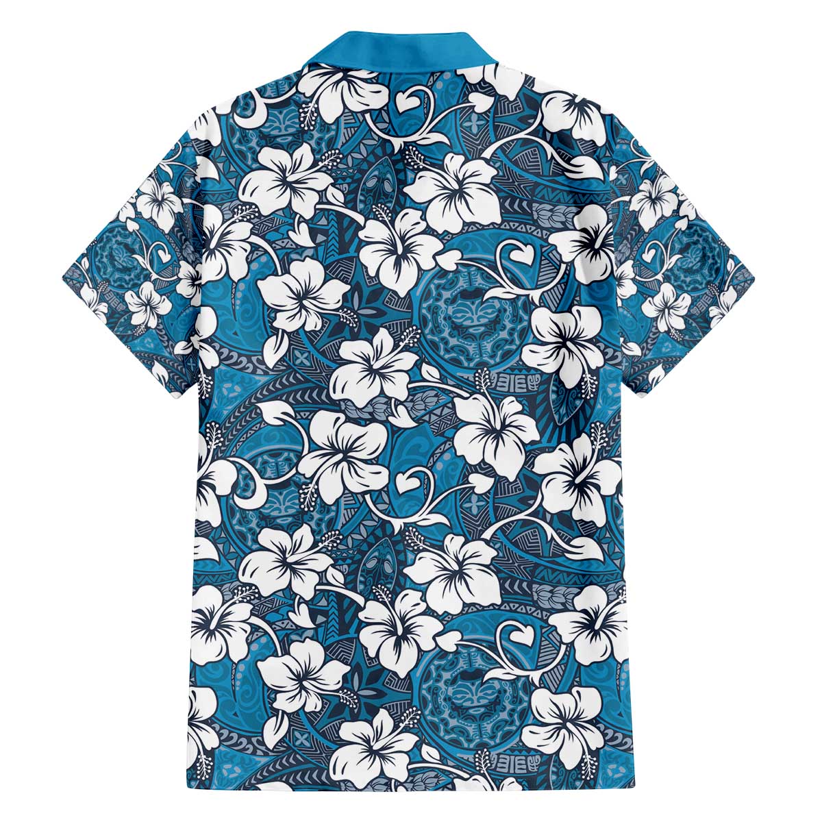 Karakarawa Bula Fiji Family Matching Off The Shoulder Long Sleeve Dress and Hawaiian Shirt Fijian Tapa Seamless Hibiscus LT14 - Polynesian Pride