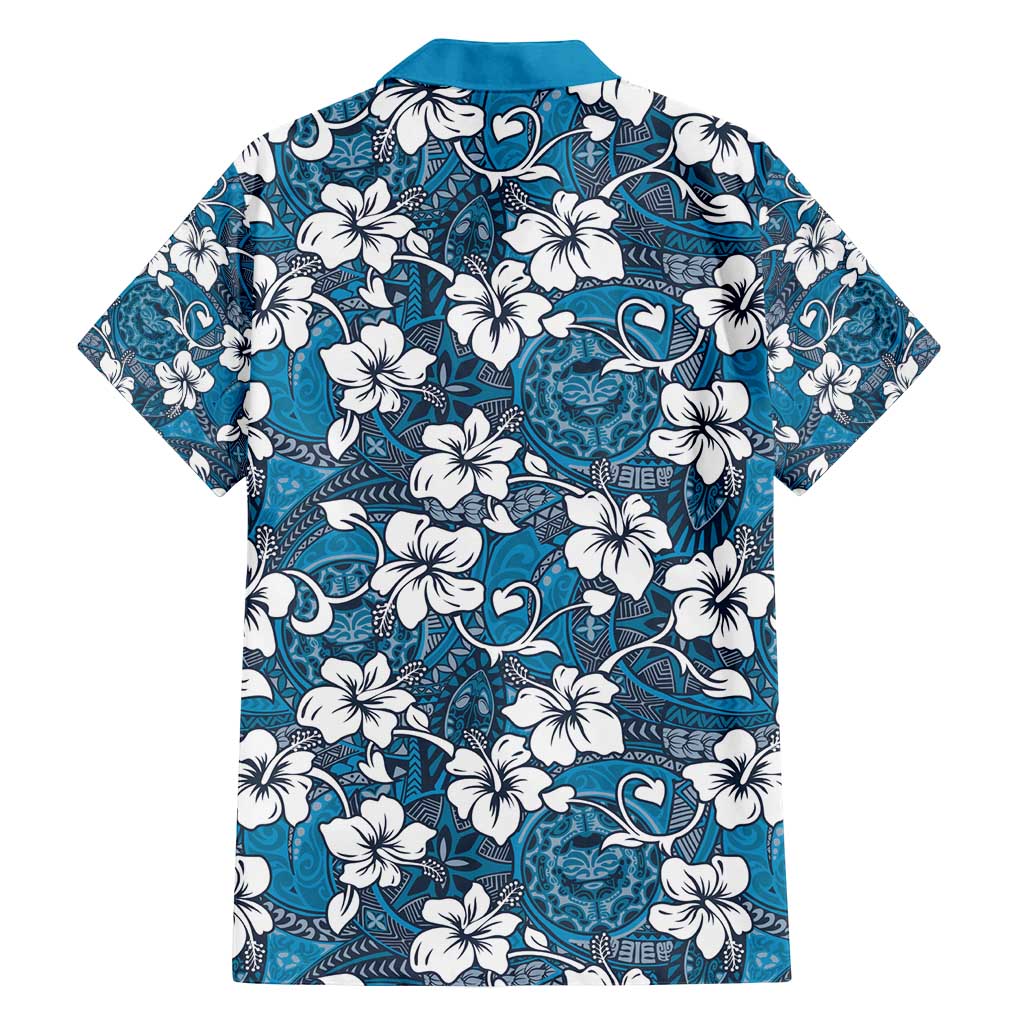 Karakarawa Bula Fiji Family Matching Puletasi and Hawaiian Shirt Fijian Tapa Seamless Hibiscus LT14 - Polynesian Pride