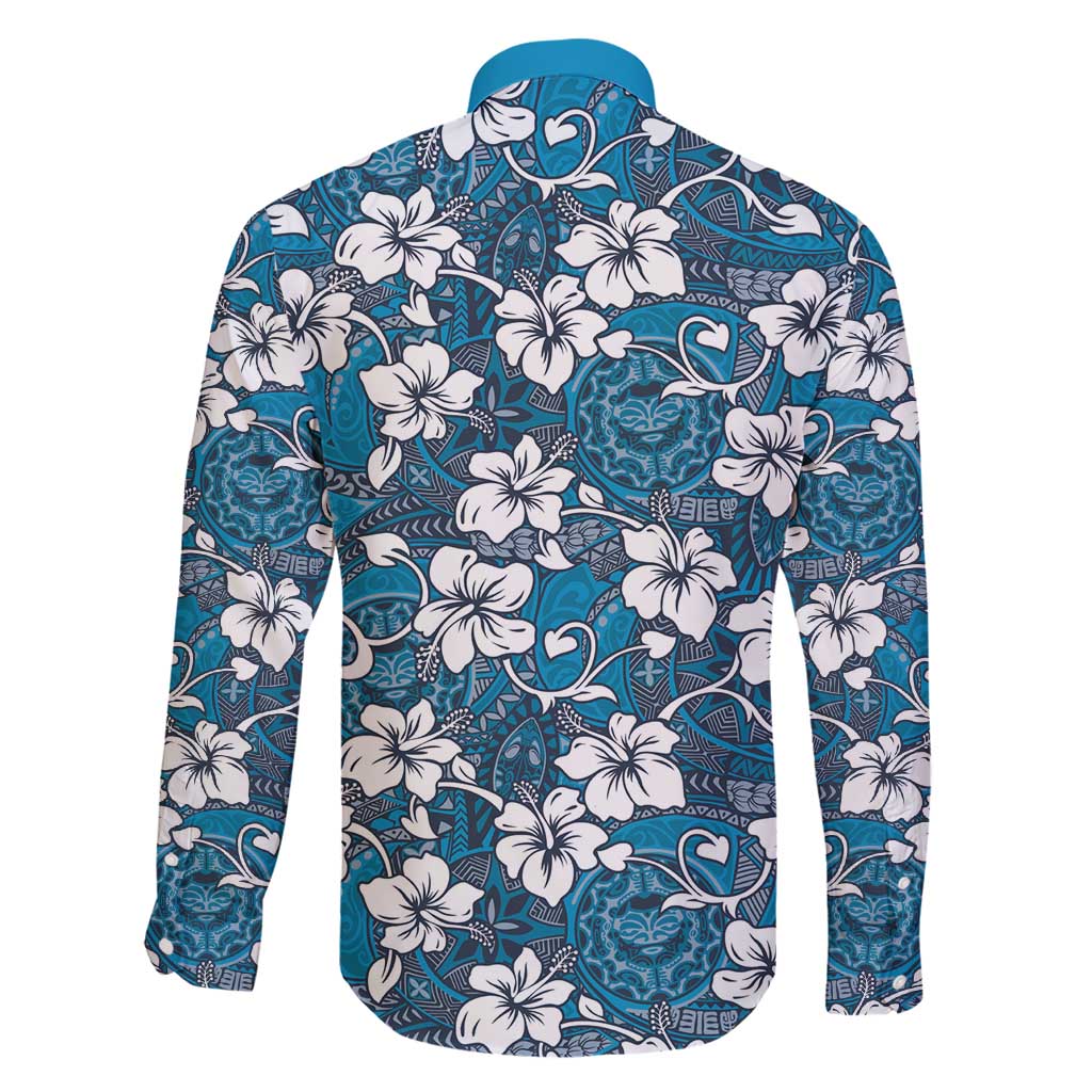 Karakarawa Bula Fiji Family Matching Short Sleeve Bodycon Dress and Hawaiian Shirt Fijian Tapa Seamless Hibiscus LT14 - Polynesian Pride