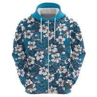 Karakarawa Bula Fiji Hoodie Fijian Tapa Seamless Hibiscus - Polynesian Pride