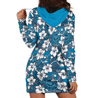 Karakarawa Bula Fiji Hoodie Dress Fijian Tapa Seamless Hibiscus LT14 - Polynesian Pride