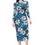 Karakarawa Bula Fiji Long Sleeve Bodycon Dress Fijian Tapa Seamless Hibiscus - Polynesian Pride