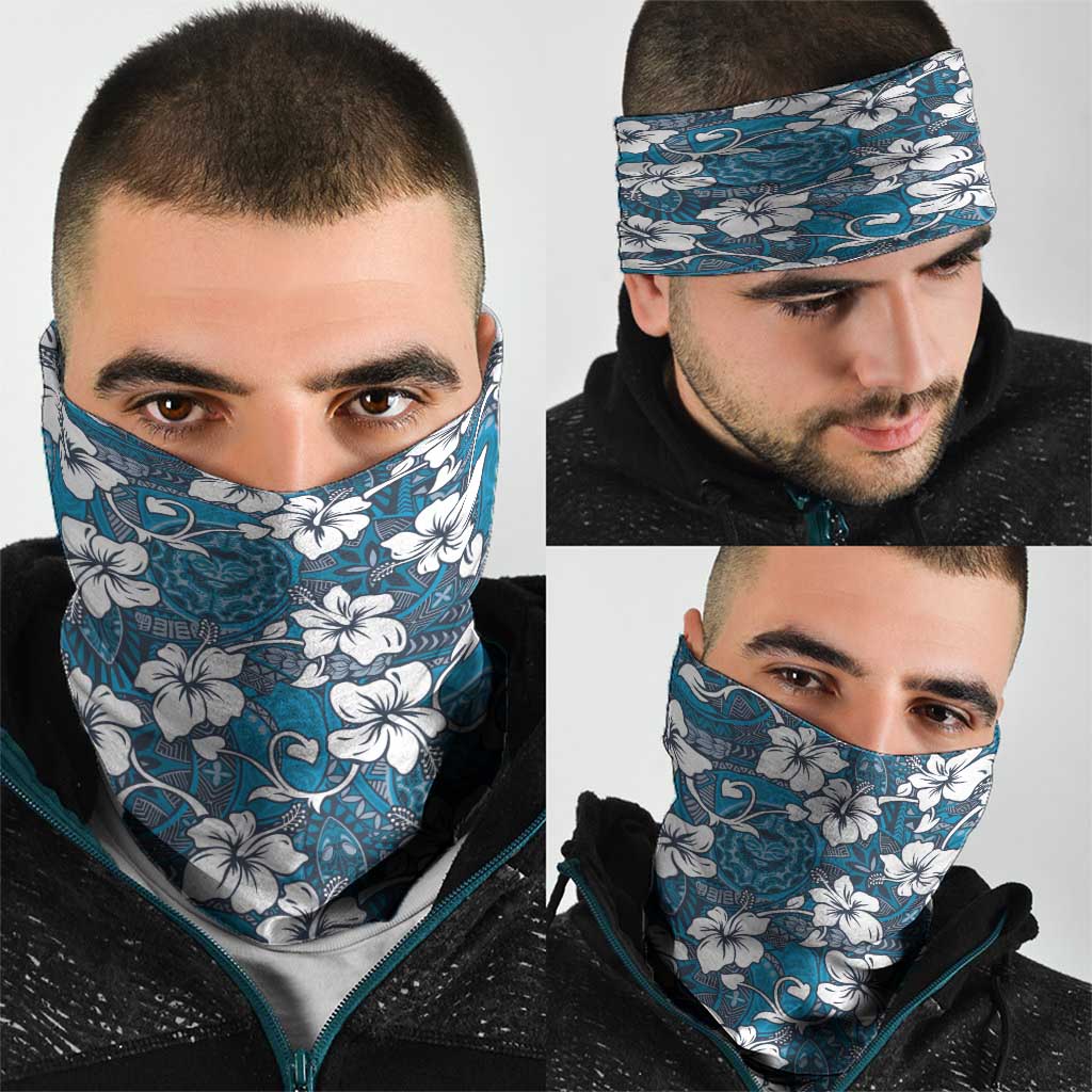 Karakarawa Bula Fiji Neck Gaiter Fijian Tapa Seamless Hibiscus - Polynesian Pride