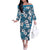 Karakarawa Bula Fiji Off The Shoulder Long Sleeve Dress Fijian Tapa Seamless Hibiscus - Polynesian Pride
