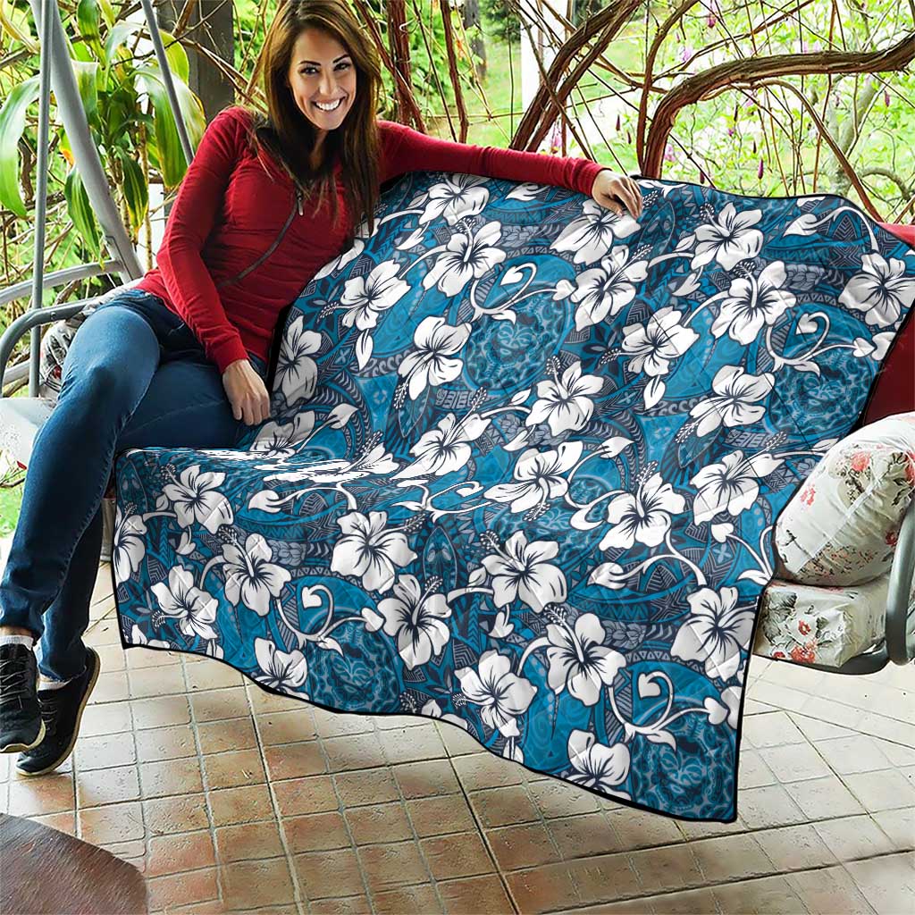 Karakarawa Bula Fiji Quilt Fijian Tapa Seamless Hibiscus - Polynesian Pride