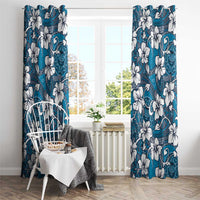 Karakarawa Bula Fiji Window Curtain Fijian Tapa Seamless Hibiscus - Polynesian Pride