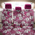 Piqi Bula Fiji Back Car Seat Cover Fijian Tapa Seamless Hibiscus - Polynesian Pride