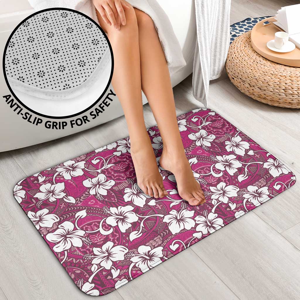 Piqi Bula Fiji Bathroom Set Fijian Tapa Seamless Hibiscus - Polynesian Pride