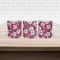 Piqi Bula Fiji Ceramic Mug Fijian Tapa Seamless Hibiscus - Polynesian Pride