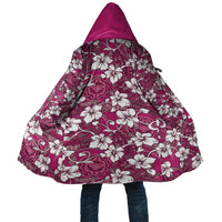 Piqi Bula Fiji Cloak Fijian Tapa Seamless Hibiscus LT14 Unisex Pink - Polynesian Pride