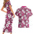 Piqi Bula Fiji Couples Matching Short Sleeve Bodycon Dress and Hawaiian Shirt Fijian Tapa Seamless Hibiscus - Polynesian Pride