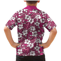Piqi Bula Fiji Family Matching Mermaid Dress and Hawaiian Shirt Fijian Tapa Seamless Hibiscus LT14 - Polynesian Pride