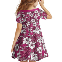 Piqi Bula Fiji Family Matching Off Shoulder Short Dress and Hawaiian Shirt Fijian Tapa Seamless Hibiscus LT14 - Polynesian Pride