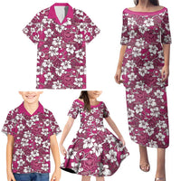 Piqi Bula Fiji Family Matching Puletasi and Hawaiian Shirt Fijian Tapa Seamless Hibiscus LT14 - Polynesian Pride