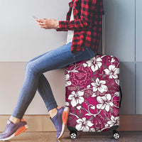 Piqi Bula Fiji Luggage Cover Fijian Tapa Seamless Hibiscus - Polynesian Pride