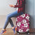 Piqi Bula Fiji Luggage Cover Fijian Tapa Seamless Hibiscus - Polynesian Pride