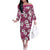 Piqi Bula Fiji Off The Shoulder Long Sleeve Dress Fijian Tapa Seamless Hibiscus - Polynesian Pride