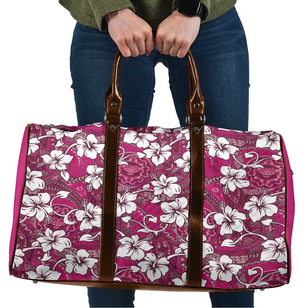 Piqi Bula Fiji Travel Bag Fijian Tapa Seamless Hibiscus - Polynesian Pride