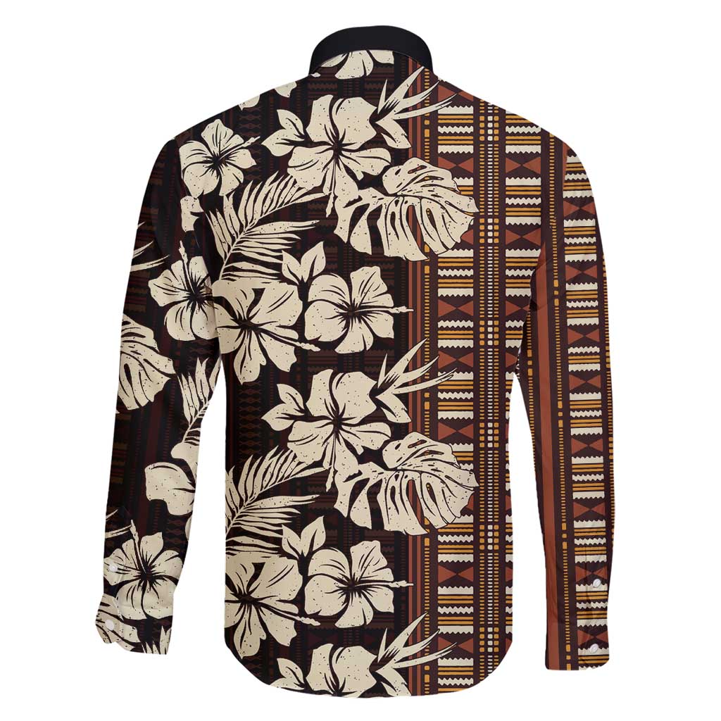 Bula Fiji Masi Family Matching Short Sleeve Bodycon Dress and Hawaiian Shirt Tapa Tropical Hibiscus Half Stylized LT14 - Polynesian Pride