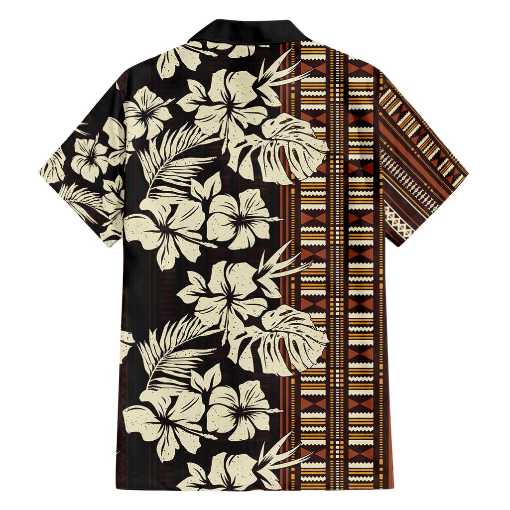 Bula Fiji Masi Hawaiian Shirt Tapa Tropical Hibiscus Half Stylized - Polynesian Pride