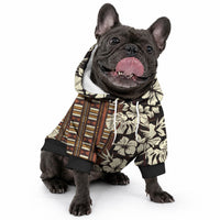 Bula Fiji Masi Pet Hoodie Tapa Tropical Hibiscus Half Stylized LT14 - Polynesian Pride