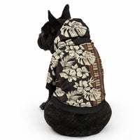 Bula Fiji Masi Pet Hoodie Tapa Tropical Hibiscus Half Stylized LT14 - Polynesian Pride
