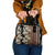 Bula Fiji Masi Shoulder Handbag Tapa Tropical Hibiscus Half Stylized - Polynesian Pride