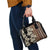 Bula Fiji Masi Shoulder Handbag Tapa Tropical Hibiscus Half Stylized - Polynesian Pride