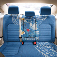 Polynesia Diabetes Awareness Month Back Car Seat Cover In November We Wear Blue LT14 - Polynesian Pride