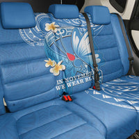 Polynesia Diabetes Awareness Month Back Car Seat Cover In November We Wear Blue LT14 - Polynesian Pride