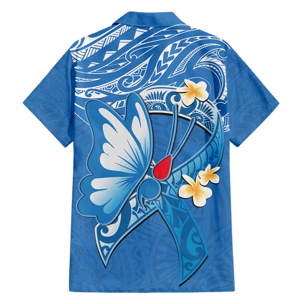 Polynesia Diabetes Awareness Month Family Matching Long Sleeve Bodycon Dress and Hawaiian Shirt In November We Wear Blue LT14 - Polynesian Pride