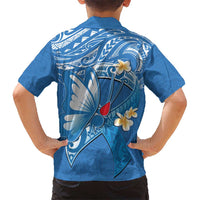 Polynesia Diabetes Awareness Month Kid Hawaiian Shirt In November We Wear Blue