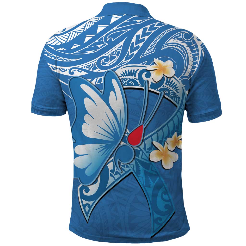 Polynesia Diabetes Awareness Month Polo Shirt In November We Wear Blue