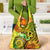 Halo Vanuatu Grocery Bag Sand Drawing Turtle Polynesian Tropical Flowers