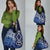New Zealand Grocery Bag Aotearoa Kowhaiwhai Mix Taniko Art - Blue