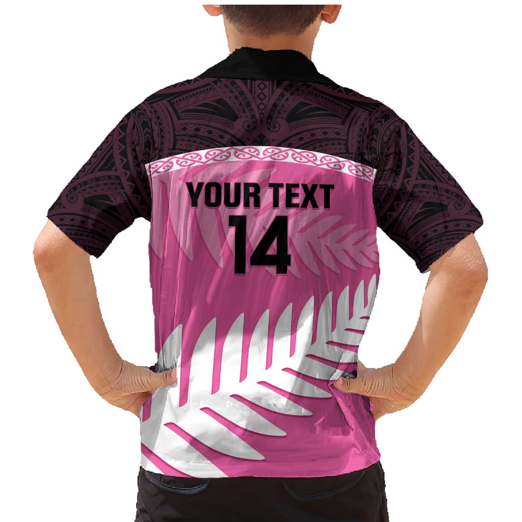 Custom New Zealand Aotearoa Cricket Family Matching Mermaid Dress and Hawaiian Shirt Go White Silver Fern LT14 - Polynesian Pride