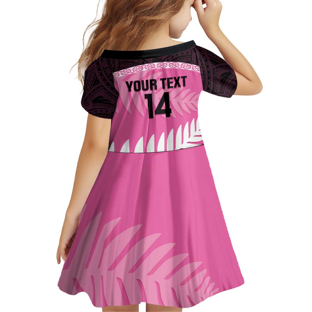 Custom New Zealand Aotearoa Cricket Family Matching Off Shoulder Short Dress and Hawaiian Shirt Go White Silver Fern LT14 - Polynesian Pride