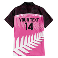 Custom New Zealand Aotearoa Cricket Family Matching Tank Maxi Dress and Hawaiian Shirt Go White Silver Fern LT14 - Polynesian Pride