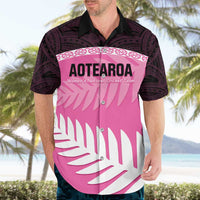 Custom New Zealand Aotearoa Cricket Hawaiian Shirt Go White Silver Fern