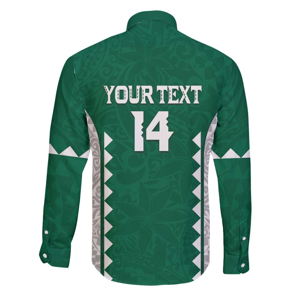 Custom Hawaii Volleyball Family Matching Long Sleeve Bodycon Dress and Hawaiian Shirt Hawaiian Kakau Pattern LT14 - Polynesian Pride