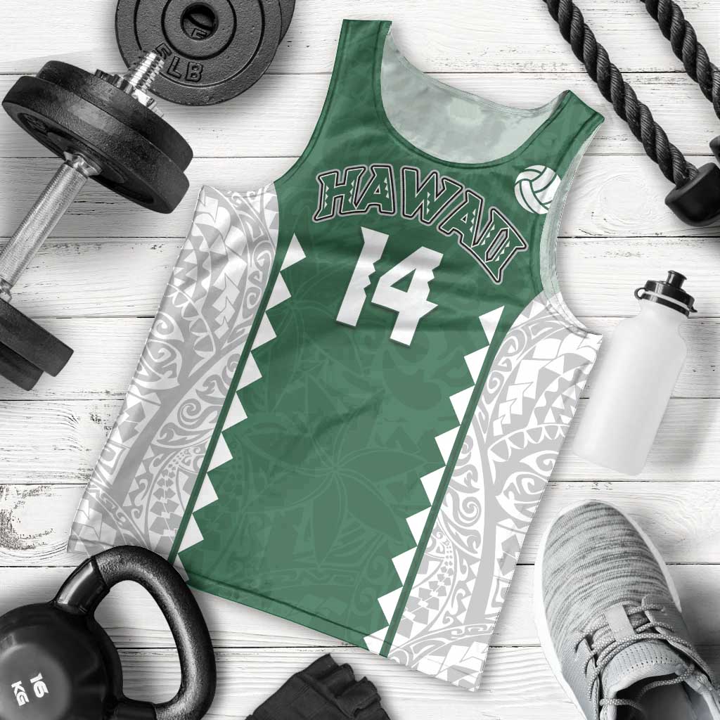 Custom Hawaii Volleyball Men Tank Top Hawaiian Kakau Pattern