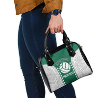 Custom Hawaii Volleyball Shoulder Handbag Hawaiian Kakau Pattern