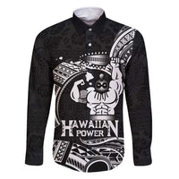 Black Hawaii Ikaika Warrior Family Matching Off Shoulder Maxi Dress and Hawaiian Shirt Hawaiian Power