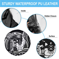 Black Hawaii Ikaika Warrior Spare Tire Cover Hawaiian Power