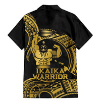 Gold Hawaii Ikaika Warrior Family Matching Mermaid Dress and Hawaiian Shirt Hawaiian Power LT14 - Polynesian Pride